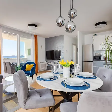 公寓 Stella Maris 2bdr, Balcony, Sea View, Garage, Bbq *