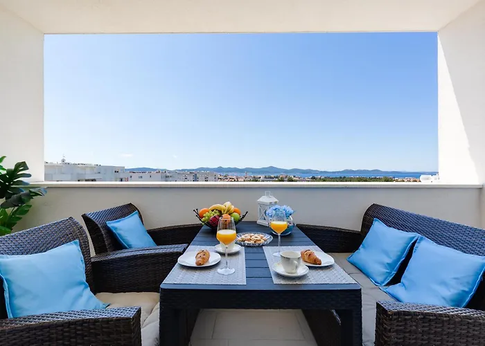 Stella Maris 2bdr, Balcony, Sea View, Garage, Bbq * Zadar